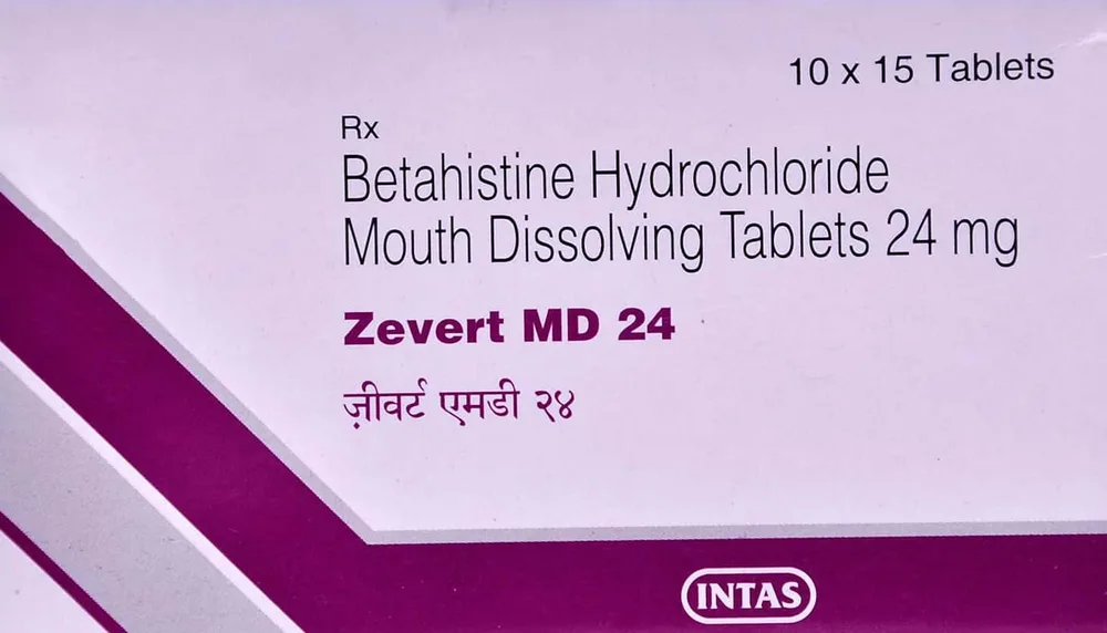 Zevert Md 24mg Strip Of 15 Tablets