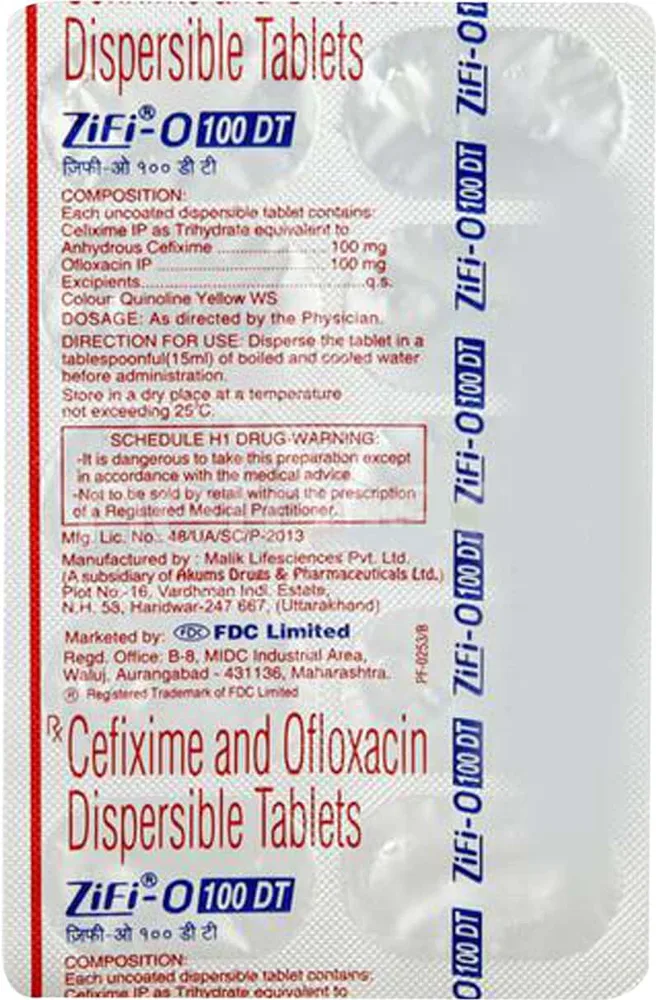 Zifi O Dt 100mg Strip Of 10 Tablets