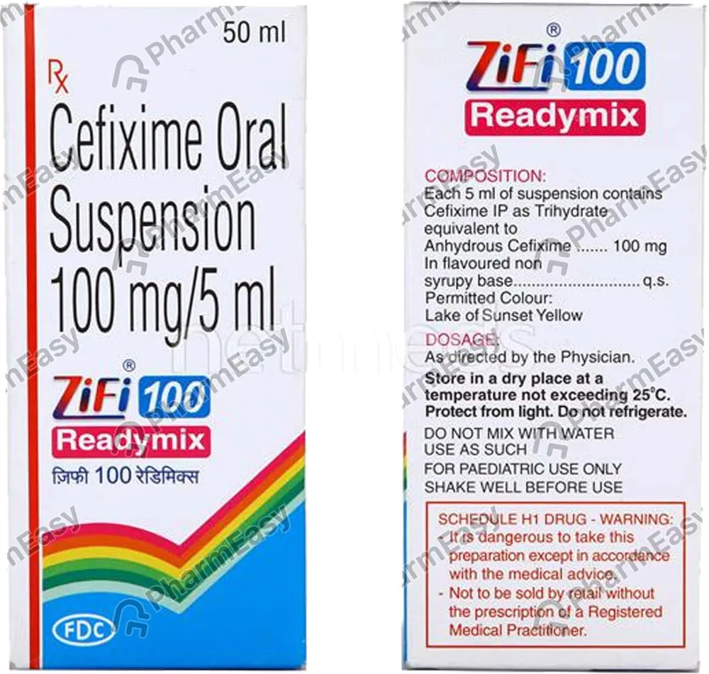 Zifi 100mg Bottle Of 50ml Readymix Suspension