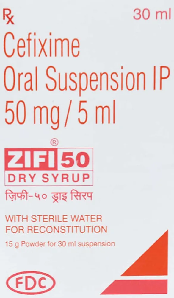 Zifi 50mg Bottle Of 30ml Dry Syrup