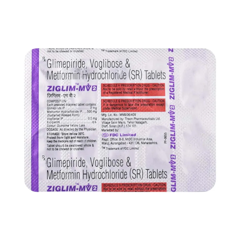 Ziglim Mv 2mg Strip Of 10 Tablets