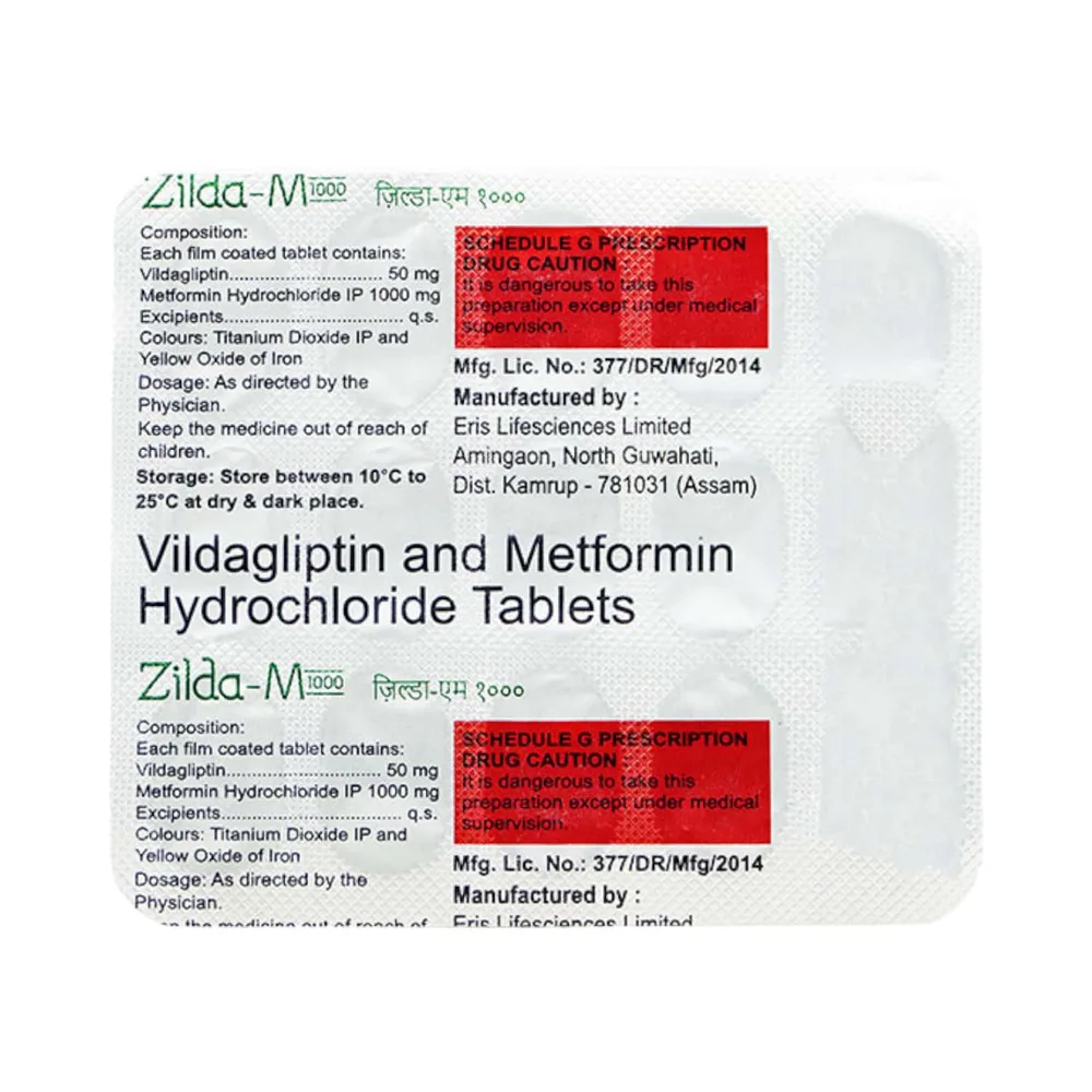Zilda M 1000mg Strip Of 15 Tablets