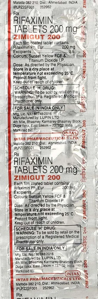 Zimigut 200mg Strip Of 10 Tablets