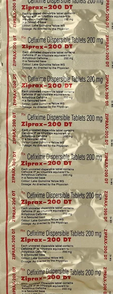 Ziprax Dt 200mg Strip Of 10 Tablets
