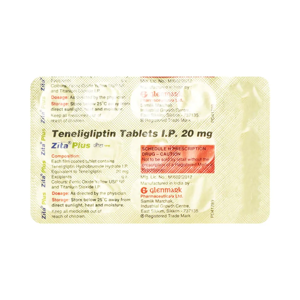 Zita Plus 20mg Strip Of 10 Tablets