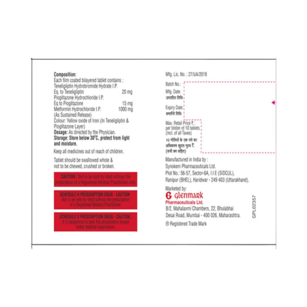 Zita Piomet 1000mg Strip Of 10 Tablets