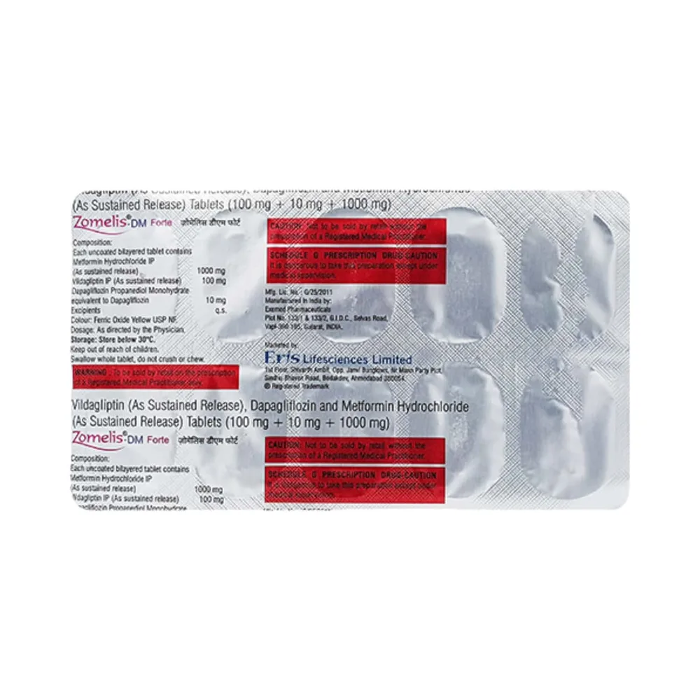 Zomelis Dm Forte Strip Of 10 Tablets