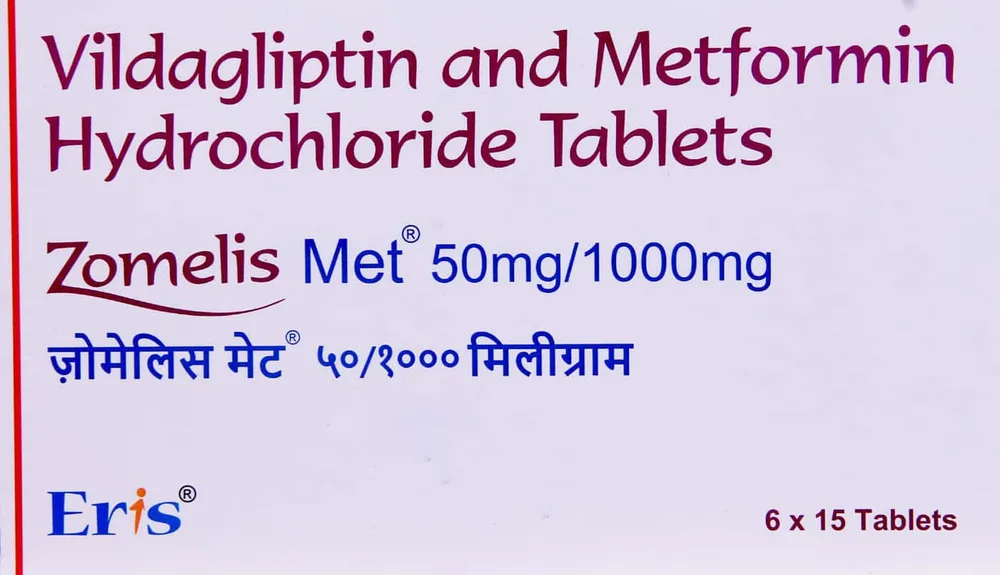 Zomelis Met 50/1000mg Strip Of 15 Tablets