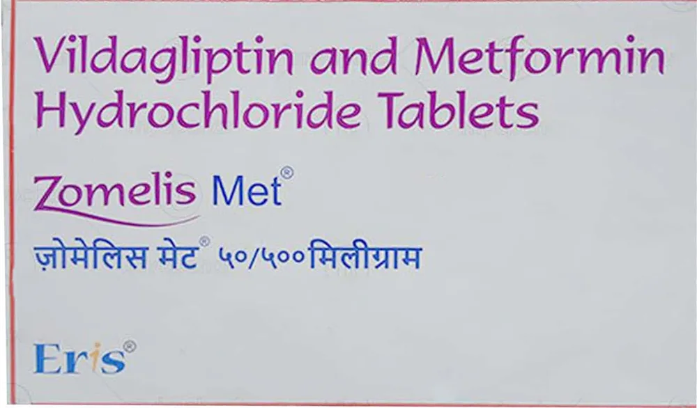 Zomelis Met 50/500mg Strip Of 15 Tablets