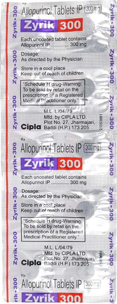 Zyrik 300mg Strip Of 10 Tablets