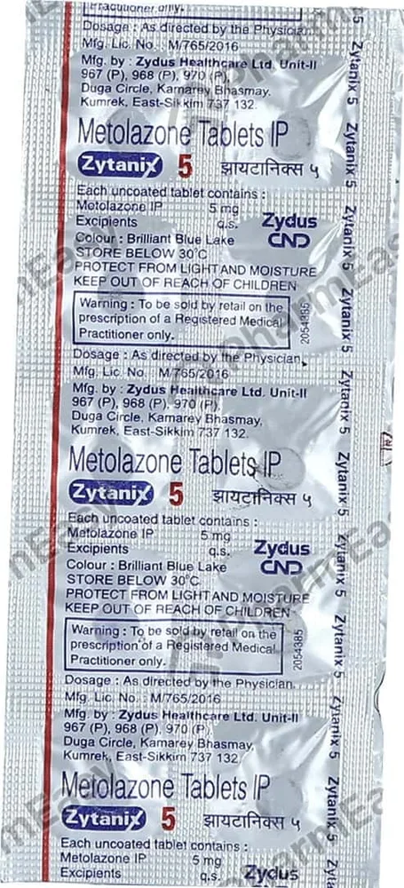 Zytanix 5mg Strip Of 10 Tablets