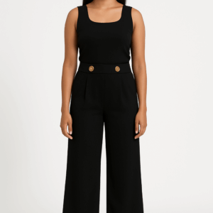 Black Wide-Leg Trousers