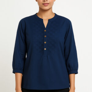 Navy Blue  Kurti Top