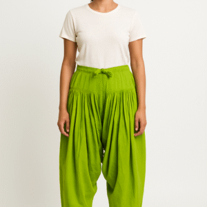 Lime Green Dhoti Pants