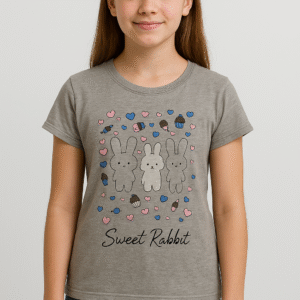 Girls’ Grey “Sweet Rabbit