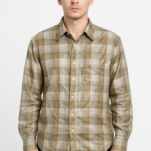 Olive Beige Check Shirt
